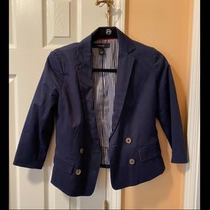 Navy blue blazer with striped lining 💙
